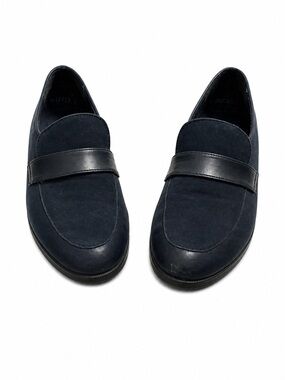 Munro Navy Blue Leather Loafers – Women’s Size 7 Narrow – Made in USA